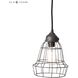 Wire 1 Light 6 inch Brown Mini Pendant Ceiling Light