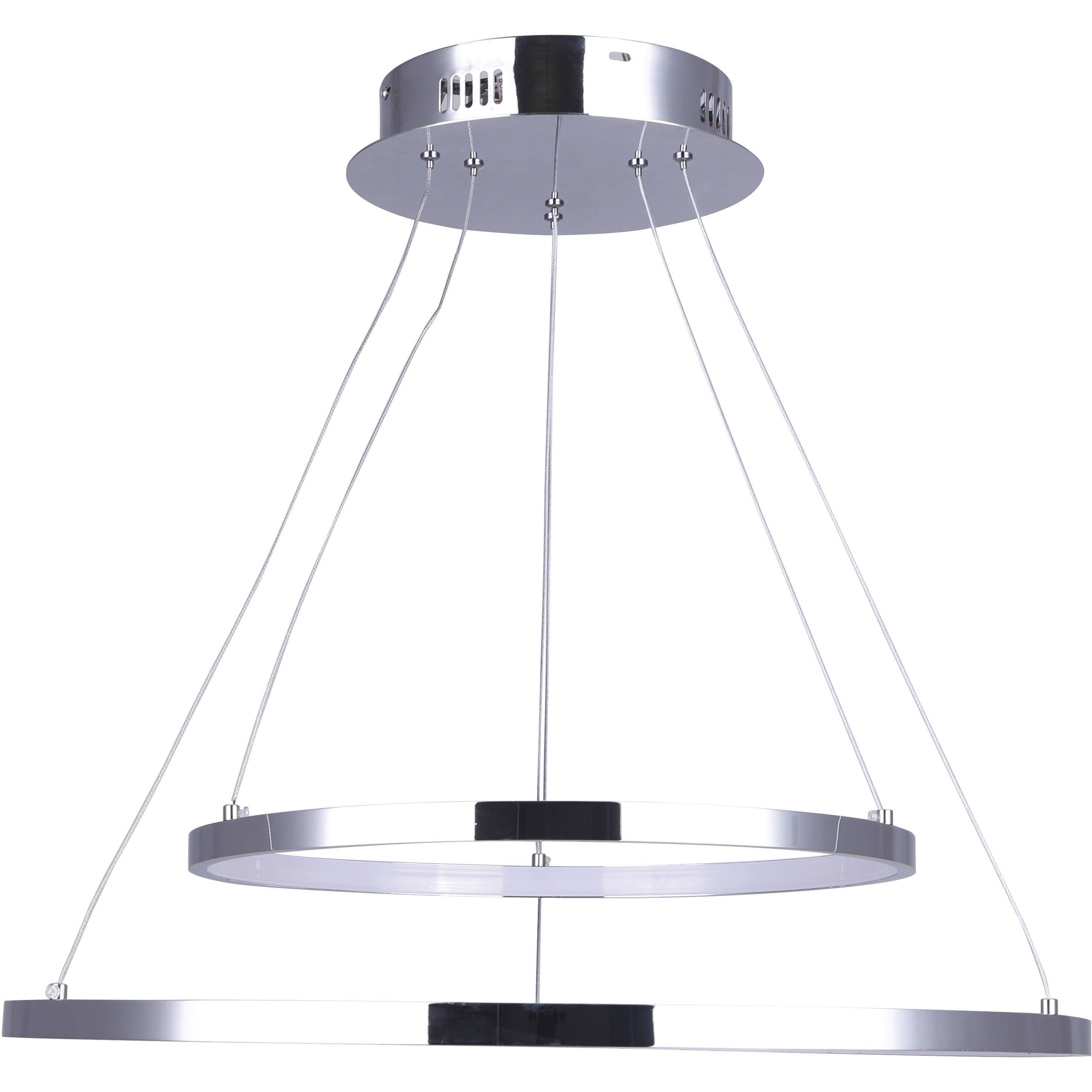 Madison LED 24 inch Chrome LED Chandelier Ceiling Light