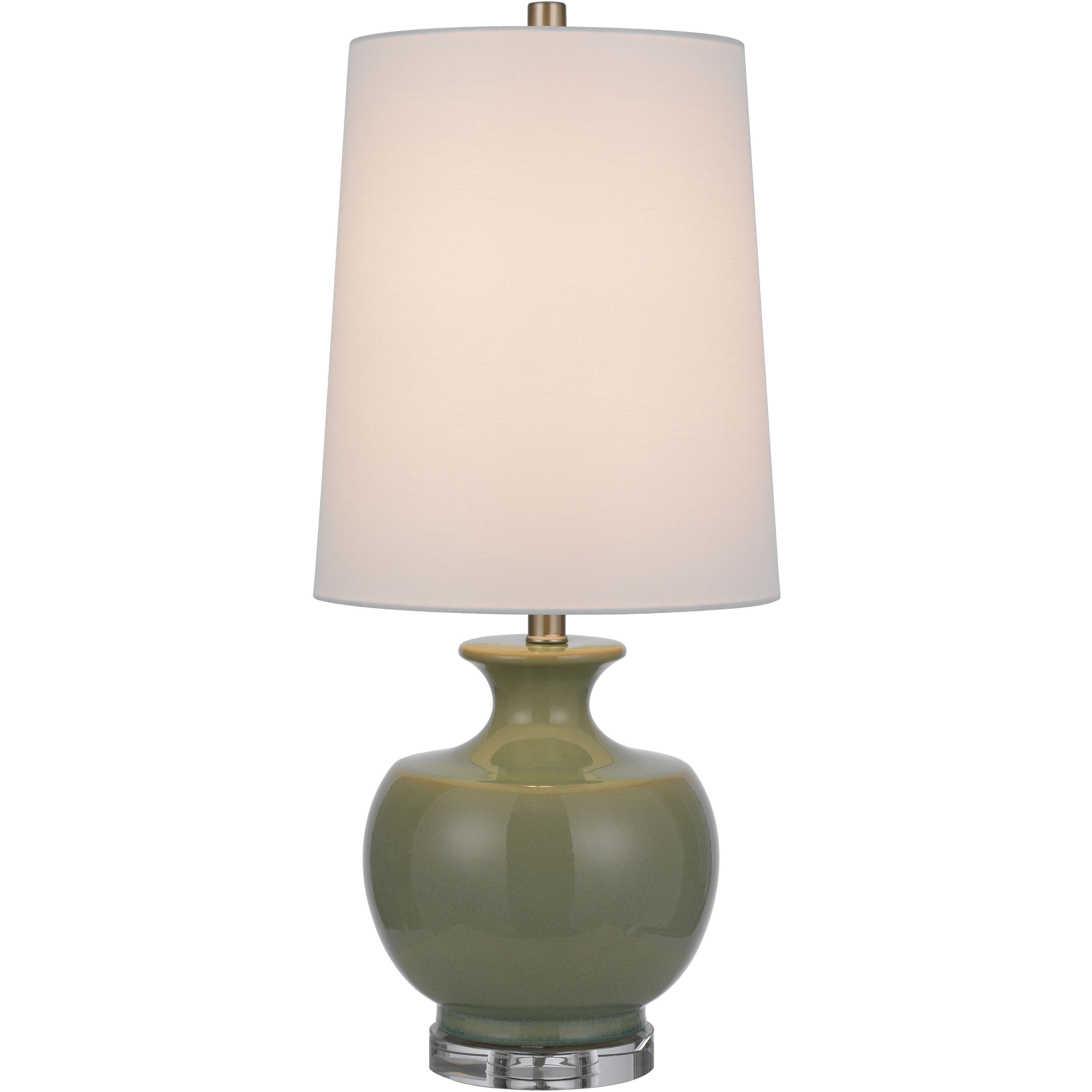 Kawela 27.5 inch 100.00 watt Mustard Green Table Lamp Set Portable Light