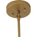 Canada 1 Light 9 inch Brass Outdoor Pendant