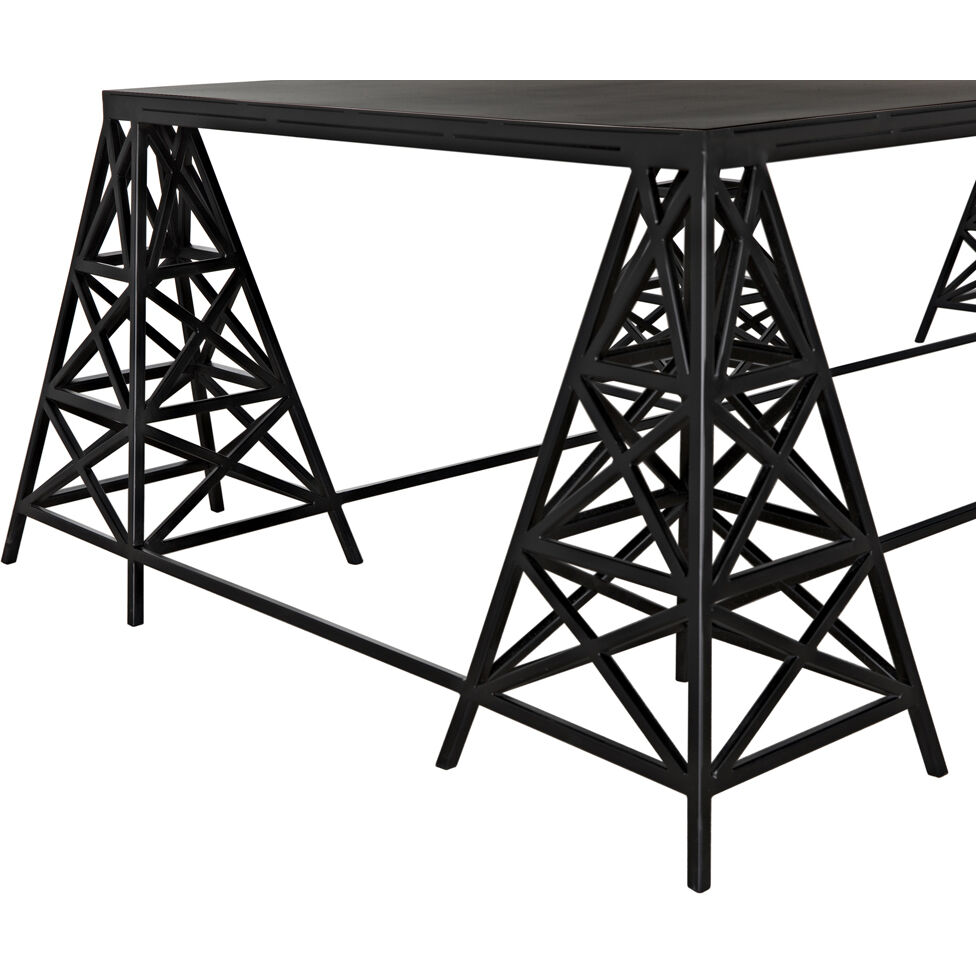 Brixton 64 X 38 inch Matte Black Coffee Table