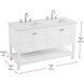 Theo 54 X 34 inch White Bathroom Vanity Cabinet