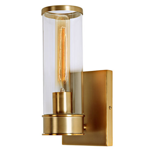 Gramercy 1 Light 5 inch Satin Brass Wall Sconce Wall Light in Rubbed Brass