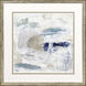 Pebble Coast White and Blue and Green and Beige Framed Art