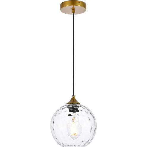 Cashel 1 Light 8 inch Brass Pendant Ceiling Light
