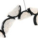 Moon 54 inch Black Chandelier Ceiling Light