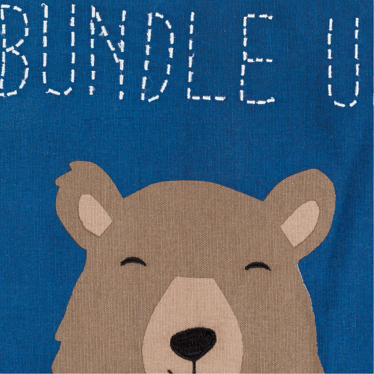 Bundle Up Bear 20 X 20 inch Navy/Black/White/Bright Red/Camel Pillow Kit, Square