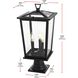 Cayman 3 Light 20.5 inch Black Outdoor Post Light