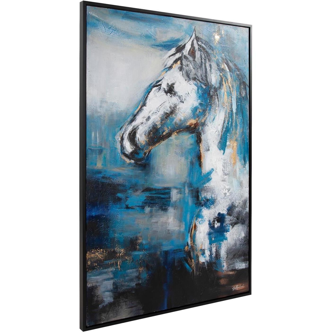 Thoroughbred 61.75 X 41.75 inch Hand Painted Canvas
