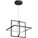 Mondrian LED 19.38 inch Black Pendant Ceiling Light