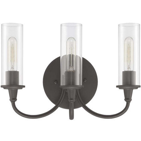 Modina 3 Light 16 inch Espresso Vanity Light Wall Light