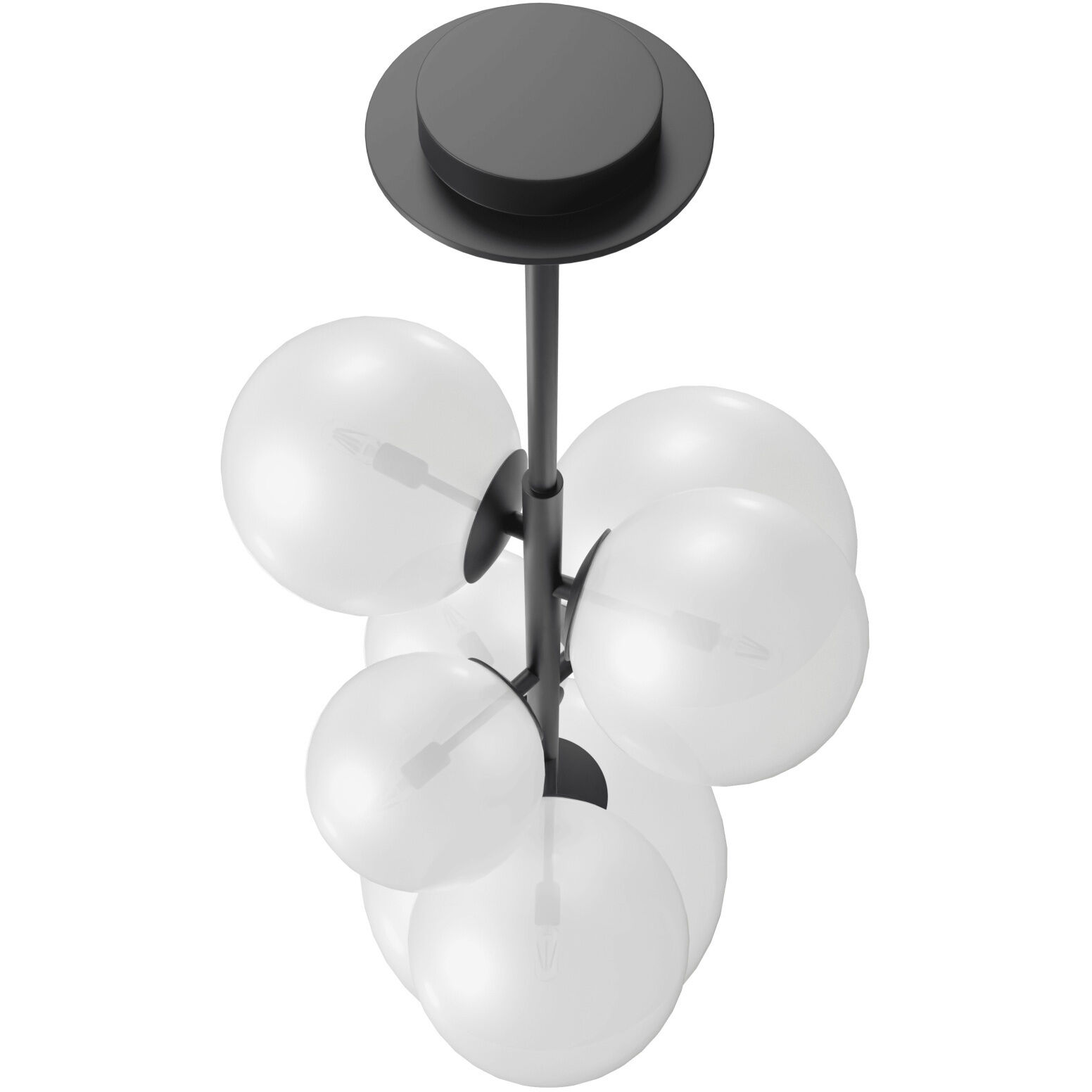 Delilah 7 Light 25 inch Black Pendant Ceiling Light