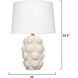 Silas 22.5 inch 150 watt Crackled Cream Glaze Table Lamp Portable Light