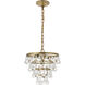 Kora 3 Light 13 inch Brass Pendant Ceiling Light