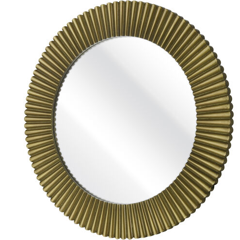 Ellipse 32 X 32 inch Brass with Clear Wall Mirror