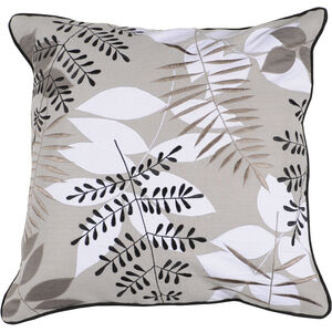 Decorative Pillows 22 X 22 inch Black/Medium Gray/Off-White/Dark Brown/Brown Accent Pillow