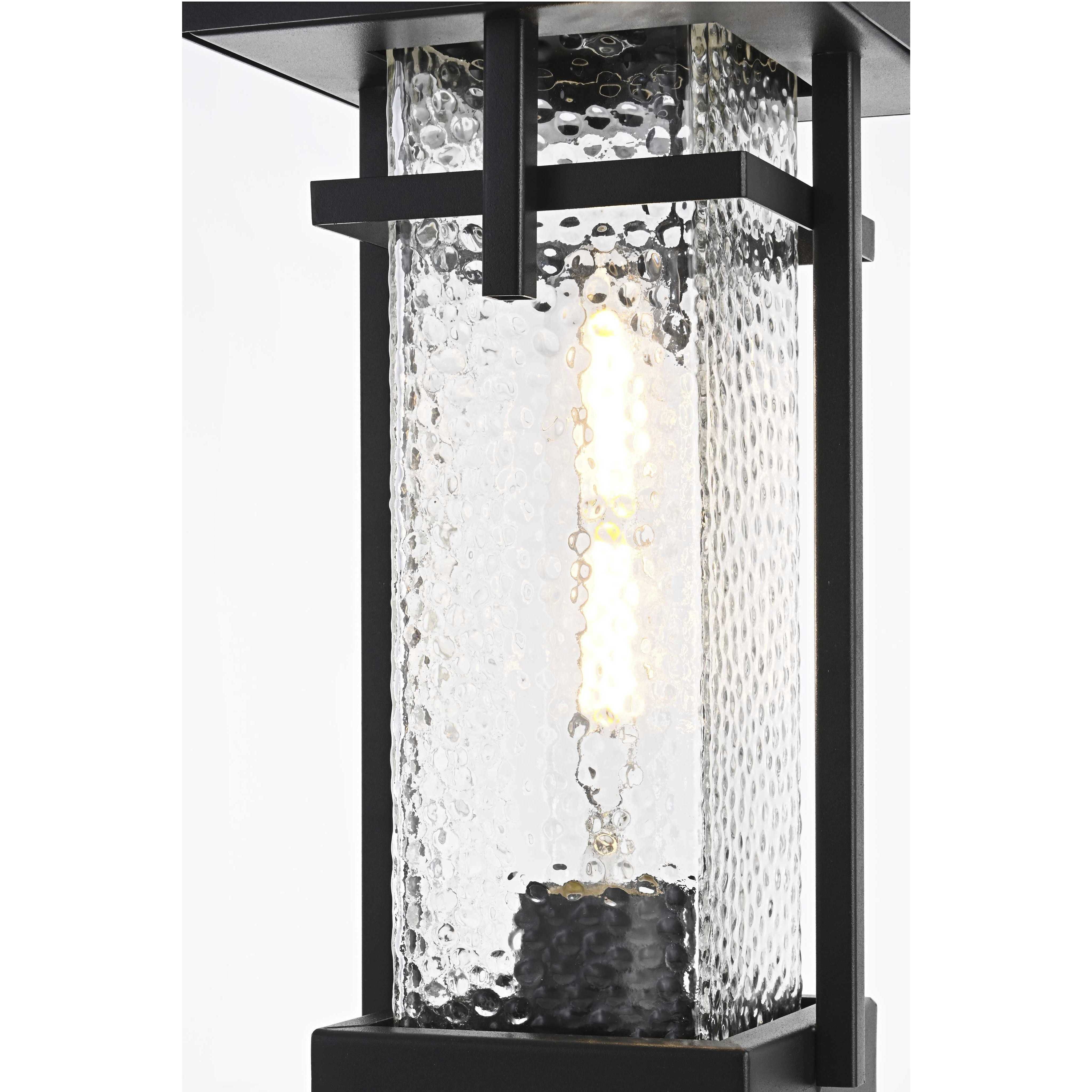 Cambria 1 Light 17 inch Black Outdoor Post Light