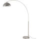 Luna Bella 92 inch 14 watt Satin Nickel Arc Floor Lamp Portable Light in Satin Nickel and White Steel