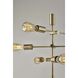 Sputnik 67.5 inch 40.00 watt Antique Brass Floor Lamp Portable Light