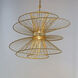 Zeta LED 26 inch Natural Aged Brass Suspension Pendant Ceiling Light