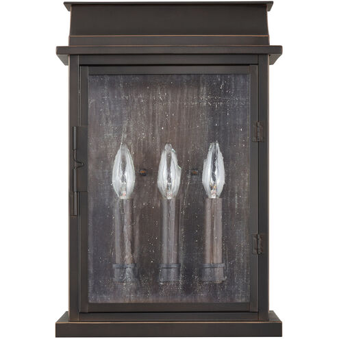 Bolton 3 Light 17 inch Oiled Bronze Outdoor Wall Lantern