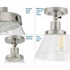 Hinton 1 Light 8 inch Brushed Nickel Flush Mount Ceiling Light