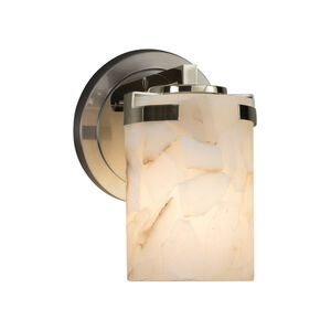 Alabaster Rocks LED 5 inch Wall Sconce Wall Light in 700 Lm LED, Brushed Nickel