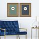 Aflutter Blue and Green Framed Art