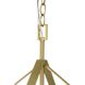 Vertex 1 Light 12 inch Brushed Gold Foyer Light Ceiling Light