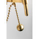 Zariah 8 Light 28 inch Aged Brass Chandelier Ceiling Light 
