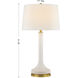Miramar 32 inch 100 watt Table Lamp Portable Light