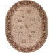 Caesar 120 X 96 inch Khaki, Dark Brown, Medium Gray Rug