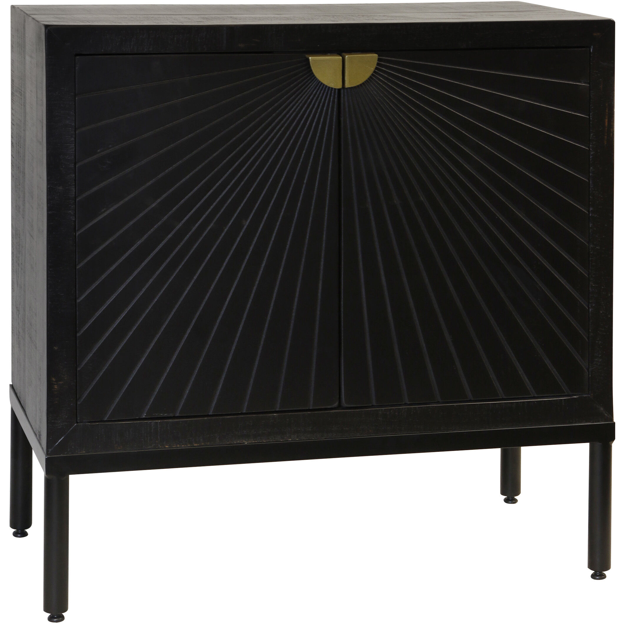 Sunshine 36 X 18 inch Ebony and Gold Console