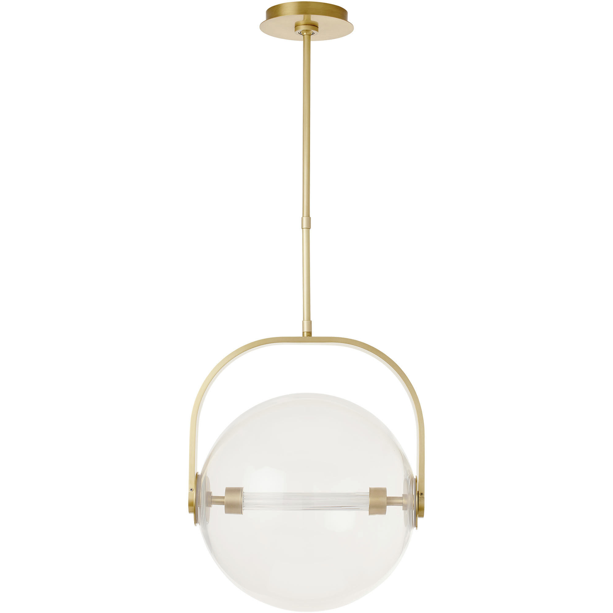 Sean Lavin Fues Line-Voltage Pendant Ceiling Light in Clear Glass