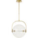 Sean Lavin Fues Line-Voltage Pendant Ceiling Light in Clear Glass