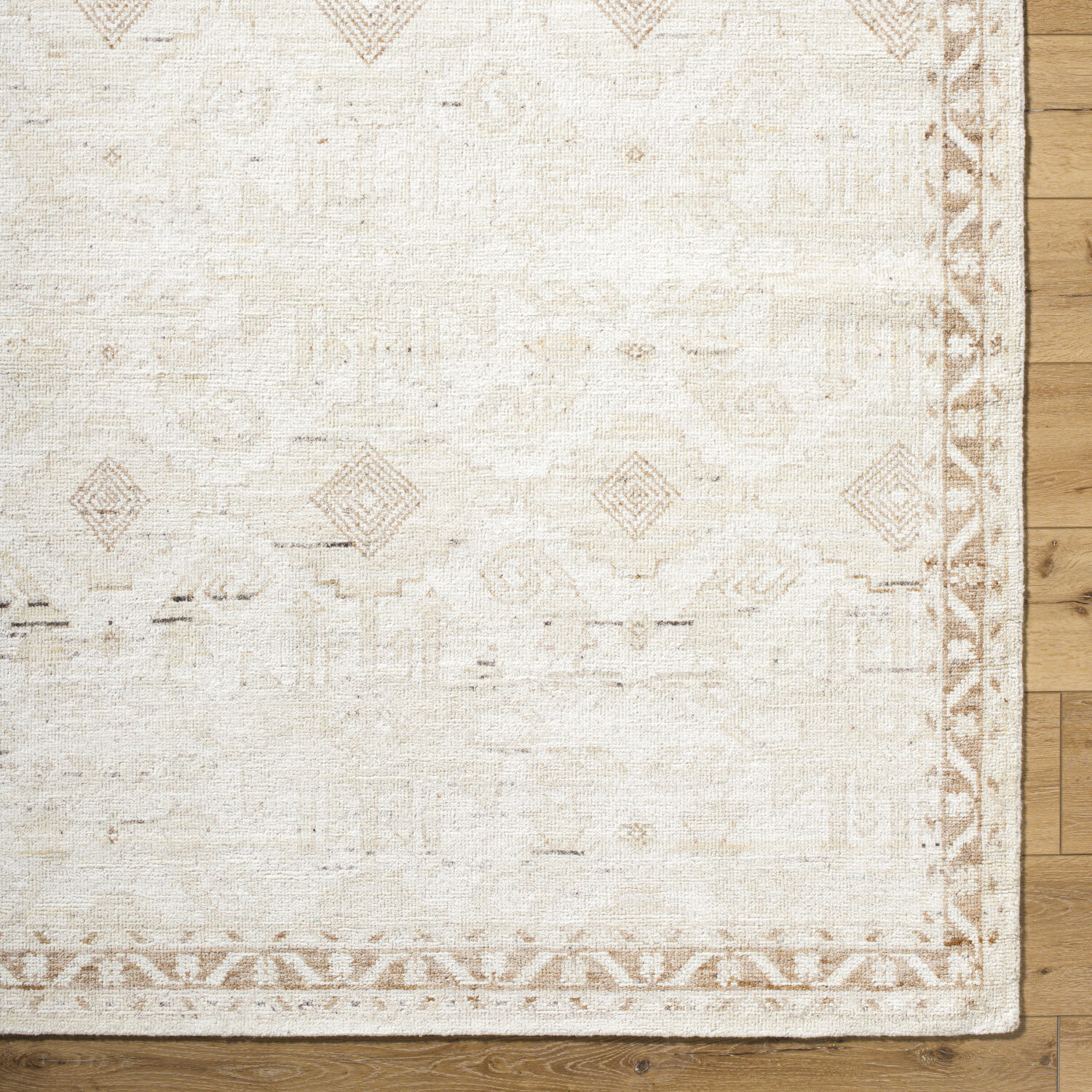 Agora 120 X 96 inch Off-White / Pearl Handmade Rug in 8 x 10