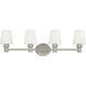 Sean Lavin Xavierre 4 Light 32.25 inch Satin Nickel Vanity Light Wall Light