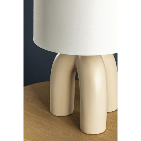 Mills Pond 21.75 inch 75.00 watt Aged Brass and Satin Ivory Table Lamp Portable Light