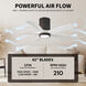 Atlas Irene-5HLK 42 inch Textured Bronze with Matte White Blades Flush Mount Paddle Fan