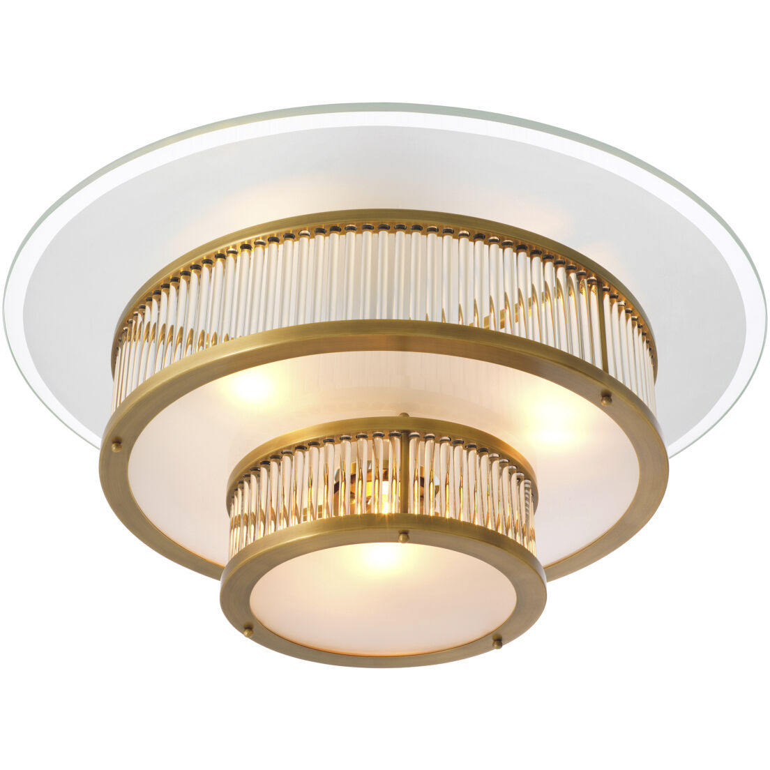 Frederic 4 Light 29.53 inch Antique Brass Ceiling Lamp Ceiling Light