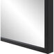 Balina 72 X 30 inch Matte Black Wall Mirror