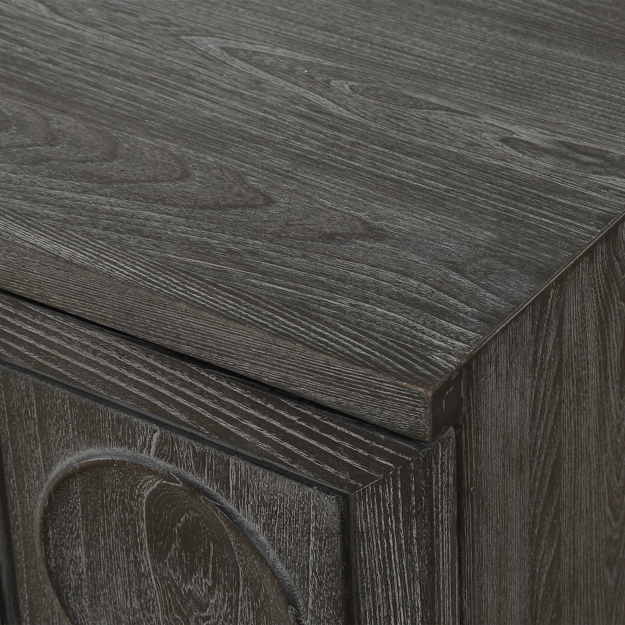 Shelby Ebony Stain 2 Door Cabinet