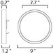 Chip LED 9 inch White Flush Mount Ceiling Light