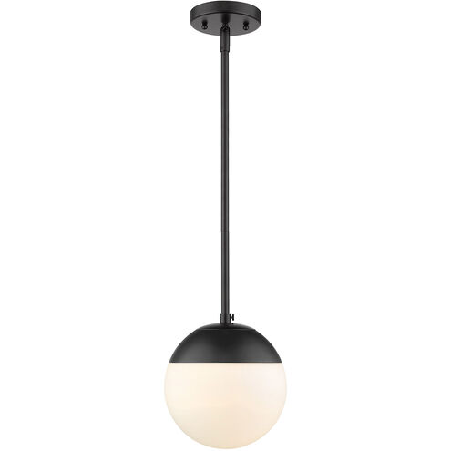 Dixon 1 Light 8 inch Matte Black Mini Pendant Ceiling Light, Small