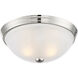 Stella 2 Light 13 inch Polished Nickel Flush Mount Ceiling Light, Essentials