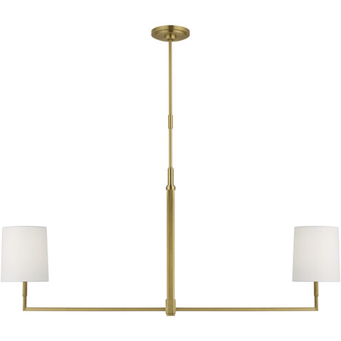 TOB by Thomas O'Brien Danica Linear Chandelier Ceiling Light in Burnished Brass