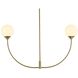 Nyomi 2 Light 42 inch Satin Gold Chandelier Ceiling Light