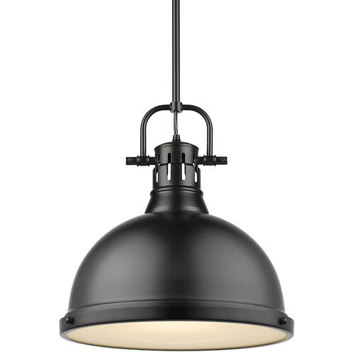 Duncan 1 Light 14 inch Matte Black Pendant Ceiling Light, Large