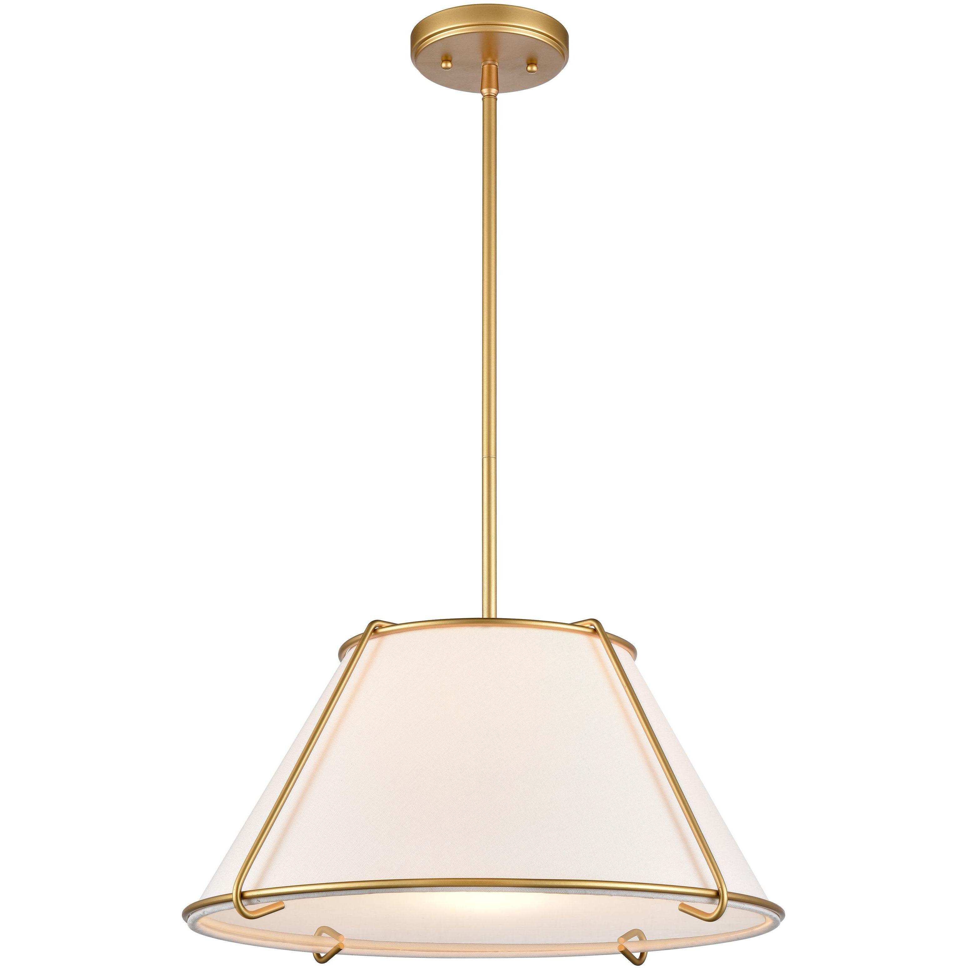 Regalia Pendant Ceiling Light in Natural Antique Brass