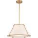 Regalia Pendant Ceiling Light in Natural Antique Brass